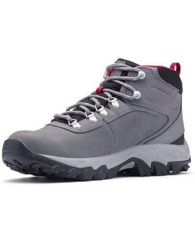 Columbia Mens Newton Ridge Plus Ii Waterproof Hiking Boots - Grey