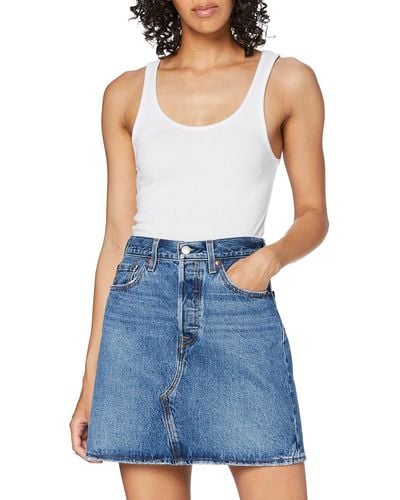 Levi's Decon Iconic Butterfly High Rise Skirt - Blue