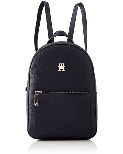 Tommy Hilfiger Th Flow Flap Backpack Small in Blue | Lyst UK
