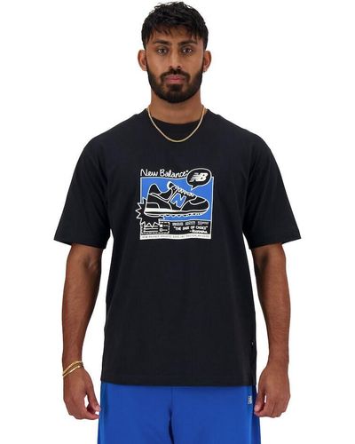 New Balance Sport Essentials Ad T-Shirt - Blau