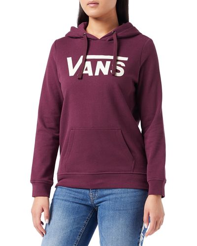 Vans Drop V Logo Hoodie Hooded Sweatshirt - Paars
