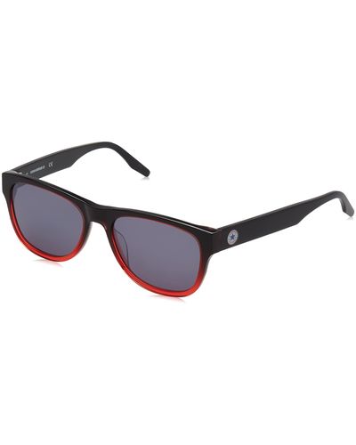 Converse Cv500s All Star Crystal Smoke/poppy Gradient Men's Sunglasses Size 57 - Black