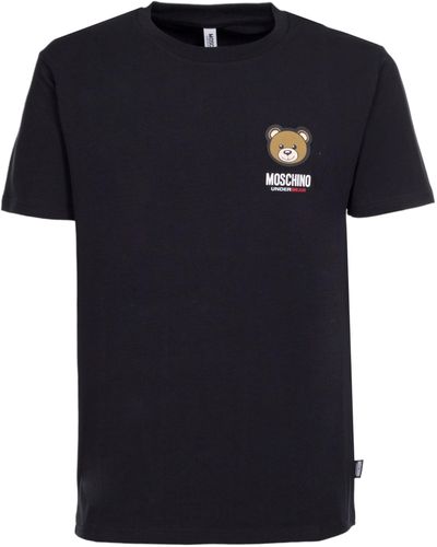 Moschino T-shirt intima logo Underbear colore nero uomo ES24MO20 V1A0788 4410 XXL - Schwarz
