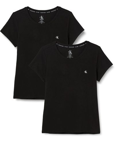 Calvin Klein S/S Crew Neck 2PK T-Shirt - Nero