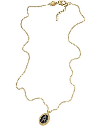 DIESEL Collier Pour s Pendentif Simple - Blanc