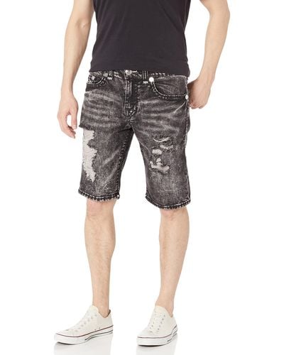 True Religion Ricky Super T with Clean Hem Jeans-Shorts - Mehrfarbig