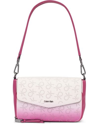 Calvin Klein Ava Novelty Demi Shoulder Bag - Pink
