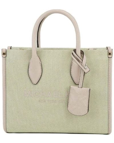 Michael Kors Mirella Shopper Top Zip Crossbody Bag - Metallic