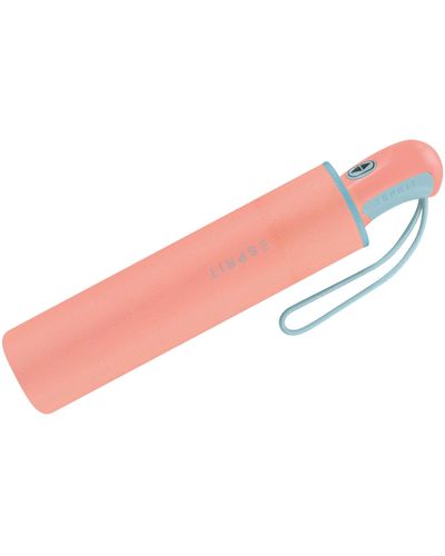 Esprit Taschenschirm Easymatic Light Color Pop - Coral-Aqua - Schwarz