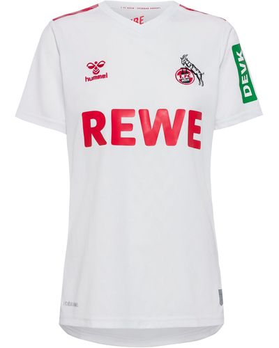 Hummel Fußballtrikot 1. FC Köln 23-24 Heim White-True red S - Weiß