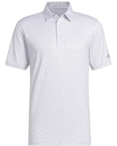 adidas S Ultimate365 Allover Printed Polo Shirt - White