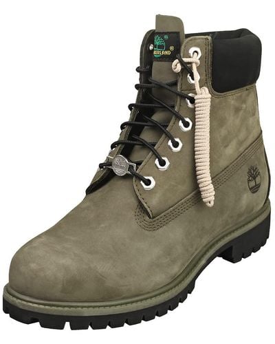 Timberland Premium Waterproof Mens Ankle Boots In Dark Green - 10 Uk