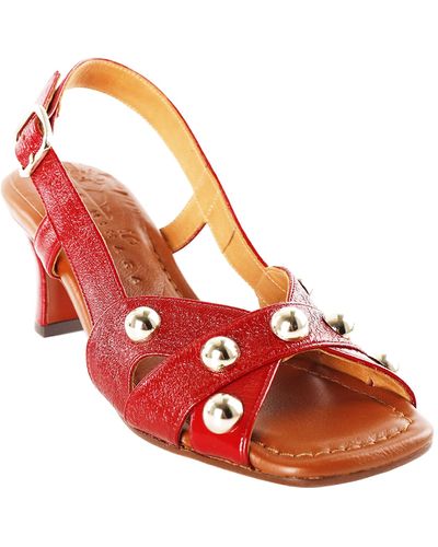 Chie Mihara NAILA 40 Medium Heel Sandal - Rot