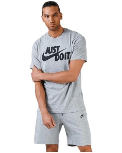 Nike T-shirt Grijs Melange