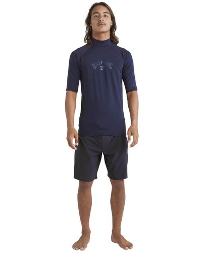 Billabong Shirt Rash Vest - Navy - Blue