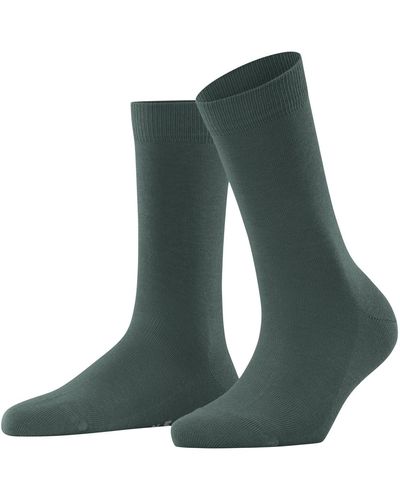 FALKE Socken Family W SO Baumwolle einfarbig 1 Paar - Grün