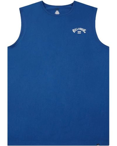 Billabong Big And Tall Muscle Shirts For – Jersey Sleeveless Muscle T - Blue
