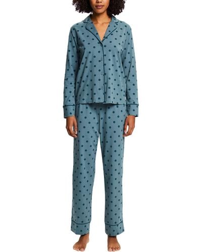 Esprit Pyjamaset - Blauw