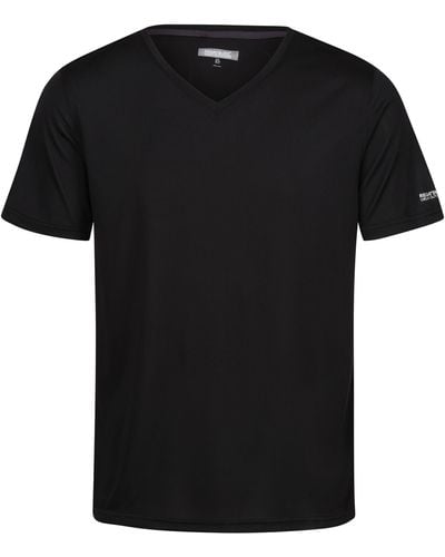 Regatta Fingal V-neck T-shirt - Black
