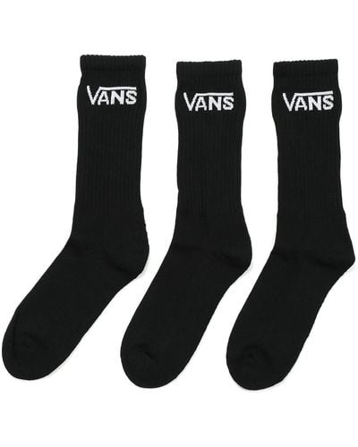 Vans Classic Crew 3 Pack Sock - Black
