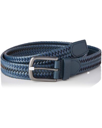 Levi's Woven Leather Stretch Belt - Blu