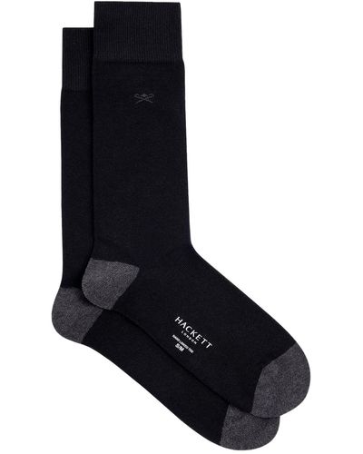 Hackett Kontrastfarbene T-Stocken Socken - Schwarz