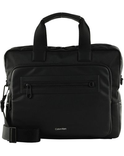 Calvin Klein Ck Elevated Laptop Bag Ck Black - Zwart