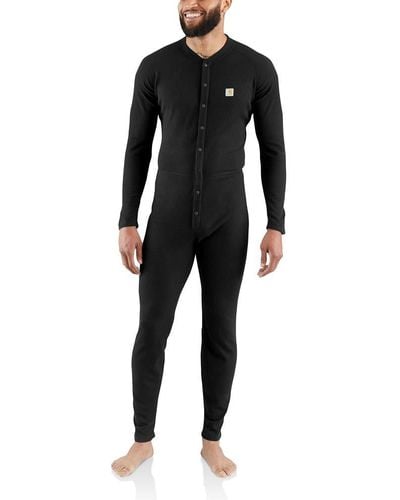 Carhartt Size Force Classic Thermal Base Layer Union Suit - Black