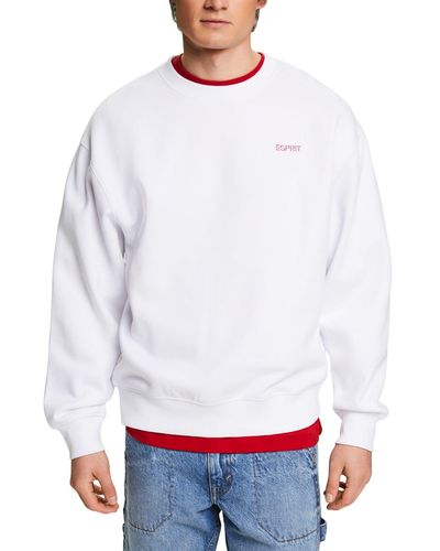 Esprit Sweatshirt mit grafischem Logo - Weiß