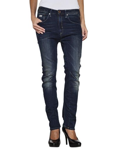 G-Star RAW G-STAR Damen Jeans Arc 3D Tapered Wmn 60236.5168.89 Tapered Fit (Karotte) Normaler Bund - Blau