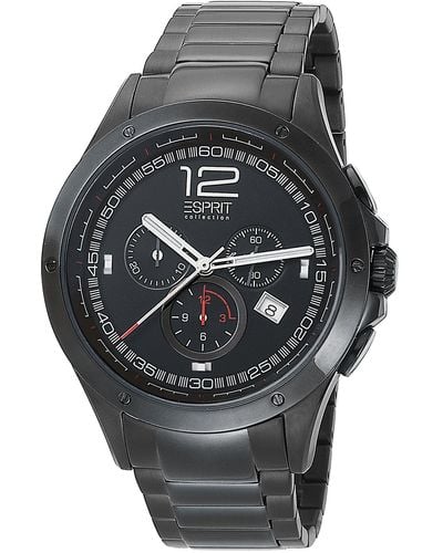 Esprit EL101421F08 - Montre - Quartz - Chronographe - Chronomètre - Bracelet Acier Inoxydable - Gris