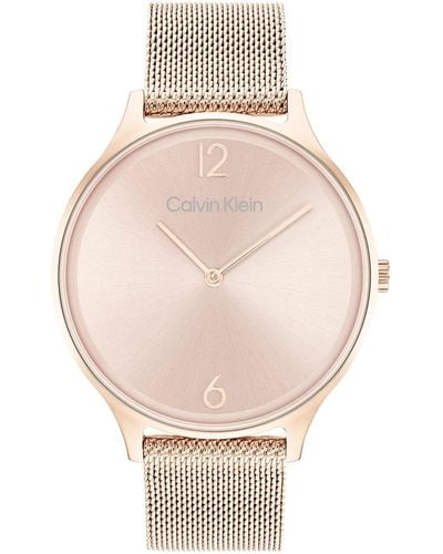 Calvin Klein Analog Quartz Watch with Stainless Steel Strap 25200102 - Multicolor
