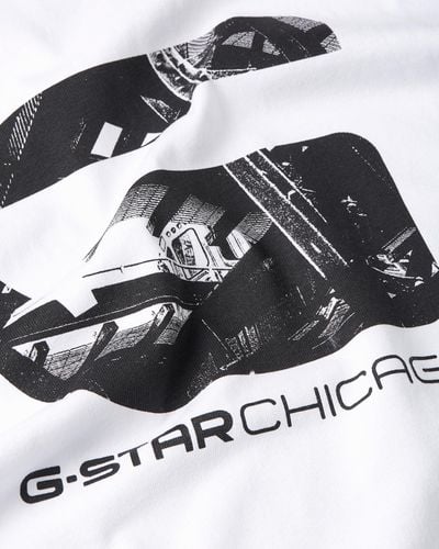 G-Star RAW Chicago R T T-shirt Voor - Metallic