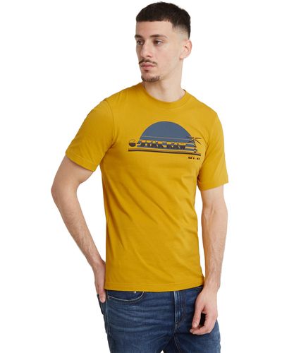 G-Star RAW Sunrise Slim R T T-shirt - Yellow
