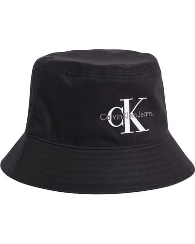 Calvin Klein Monogram Bucket Hat Other Hat Black One Size