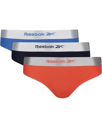 Reebok Bonded Briefs In Blauw/marineblauw/oranje | Sportief - Rood