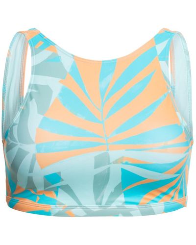 Roxy Crop Bikini Top for - Crop-Bikinioberteil - Frauen - S - Blau