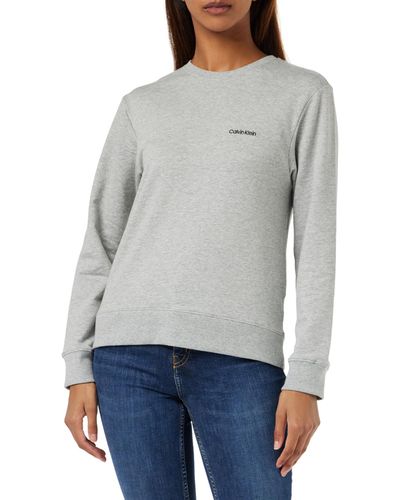 Calvin Klein Donna L/S Sweatshirt - Grigio