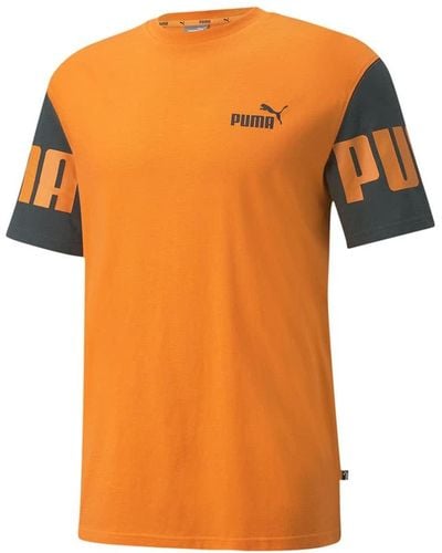 PUMA Power Colorbloc T-Shirt - Orange
