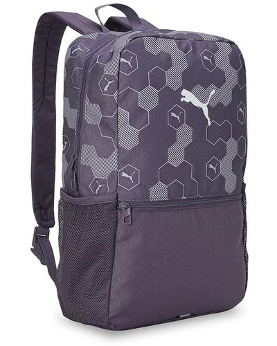 PUMA Beta Backpack Purple Charcoal-Logo Hexagon AOP - Lila