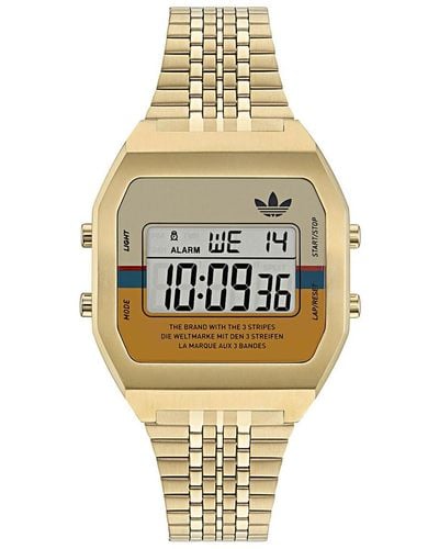 adidas Reloj Digital Two Aost23555 Hombre Dorado - Metallic