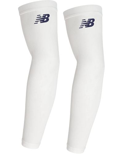 New Balance Outdoor Sports Compression Arm Sleeves - White