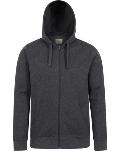 Mountain Warehouse Zip-Through-Hoodie – Sweatshirt aus - Schwarz