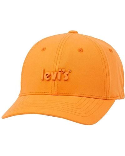 Levi's Póster de con Logotipo Flex Fit Cap Headgear - Naranja