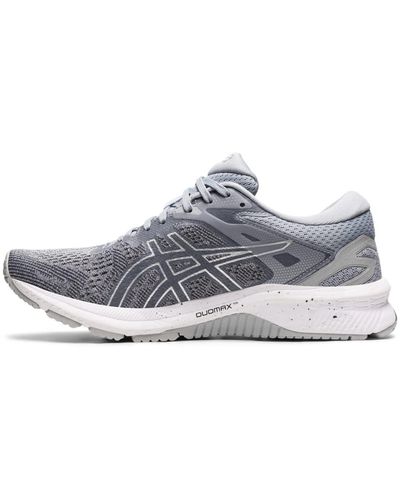 Asics Gt-1000 7 Stone Grey/carbon Running Shoes - Red