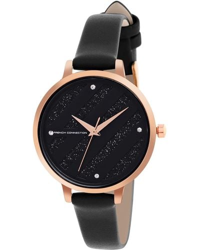 French Connection Analog Watch - Black