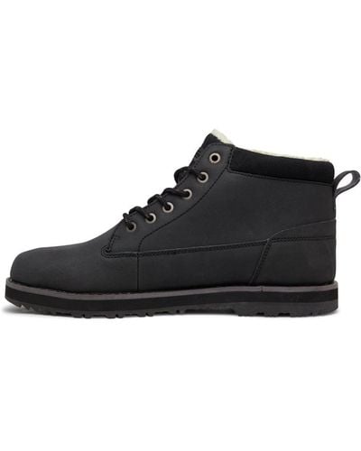Quiksilver Leather Lace-up Winter Boots for - Schwarz