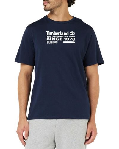 Timberland Short Sleeve Tee 1 Tier3 T-Shirt - Blau