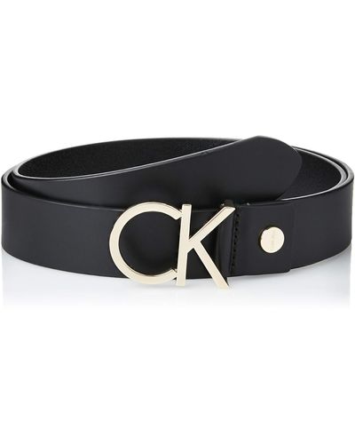 Calvin Klein CK Logo Belt K60K604358 Cinturón - Negro