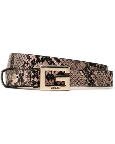 Guess Ceinture print python jeans - Multicolore